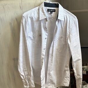 Beverly Hills Polo Club Light Gray Casual Button Down Shirt